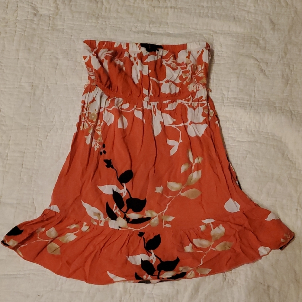 Floral Strapless Dress